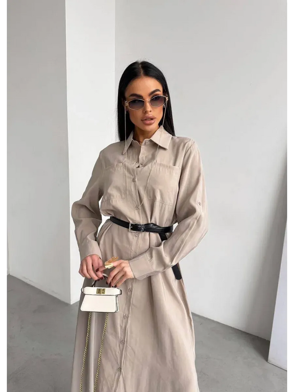 Robe Chemise avec Ceinture